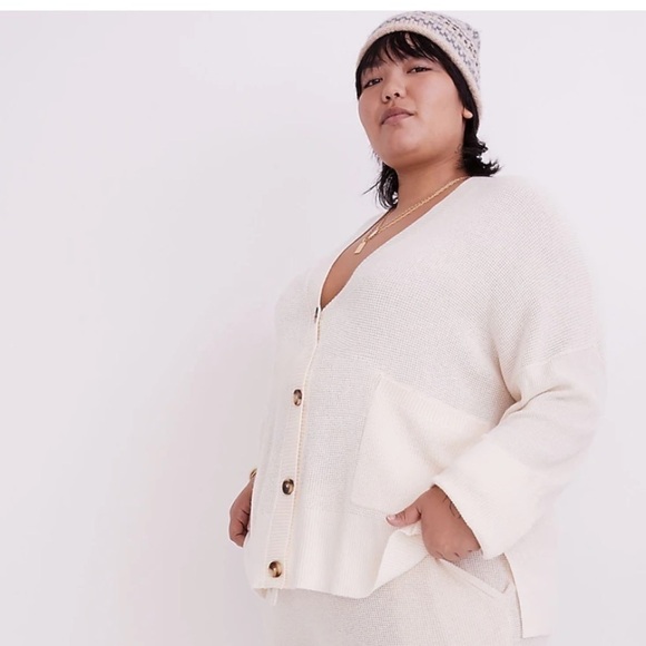 NWOT Madewell asherton knit open front cardigan lighthouse - Picture 3 of 5